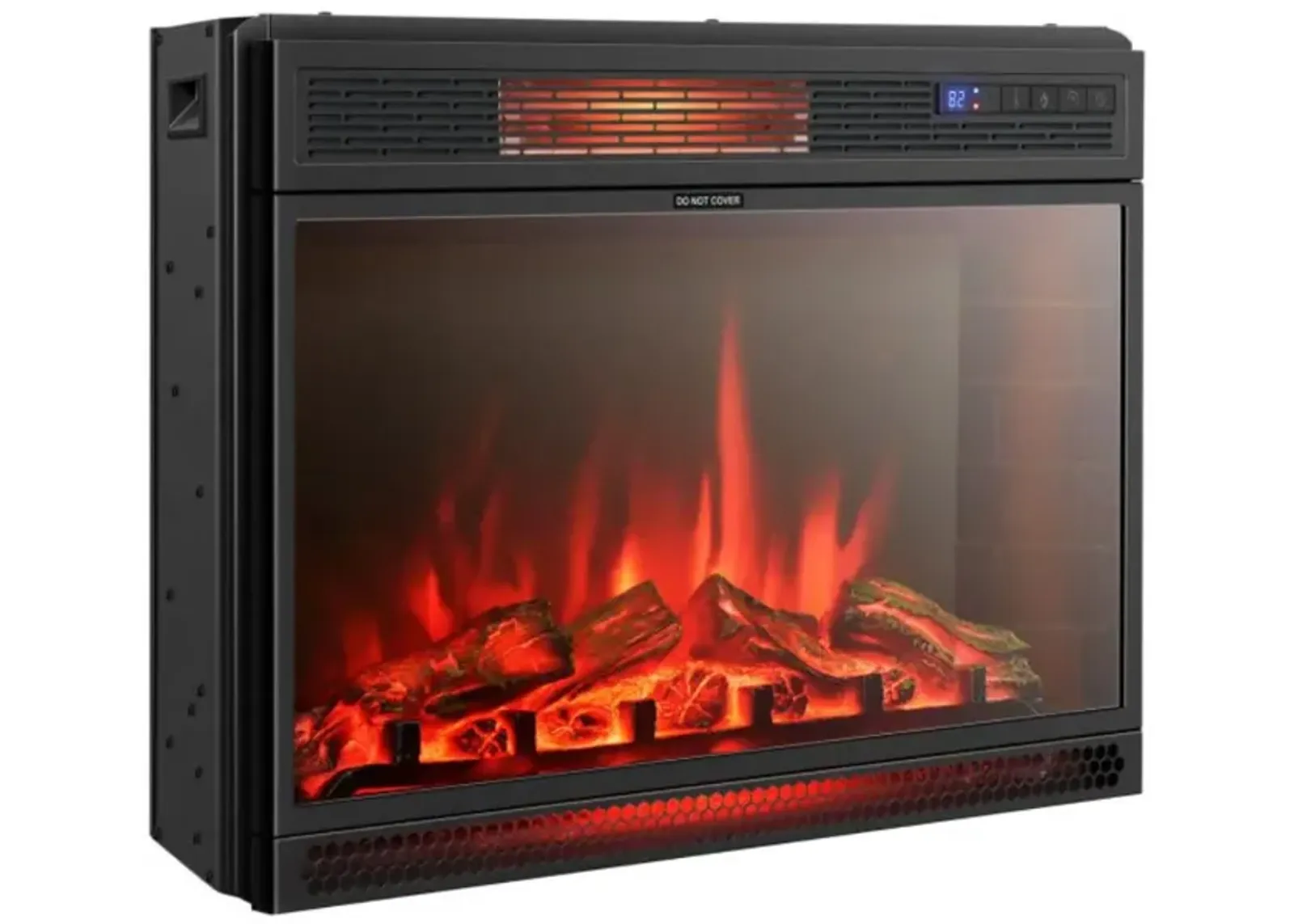 Hivvago 28 Inch Electric Freestanding and Recessed Fireplace with Remote