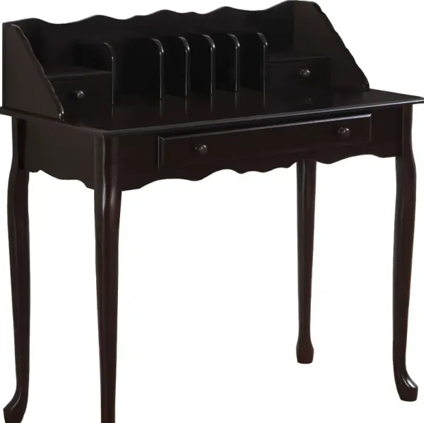 Solid Wood Study Desk with 3 Drawers – Sturdy Writing and Computer Table