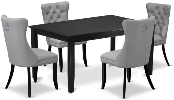 5 Piece Kitchen Table Set Contains a Rectangle Dining Table