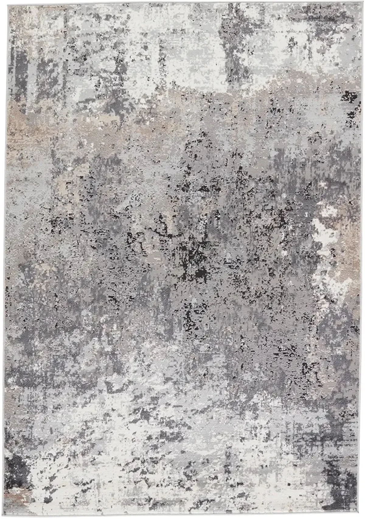 Grotto Perrin Gray 3' x 12' Runner Rug