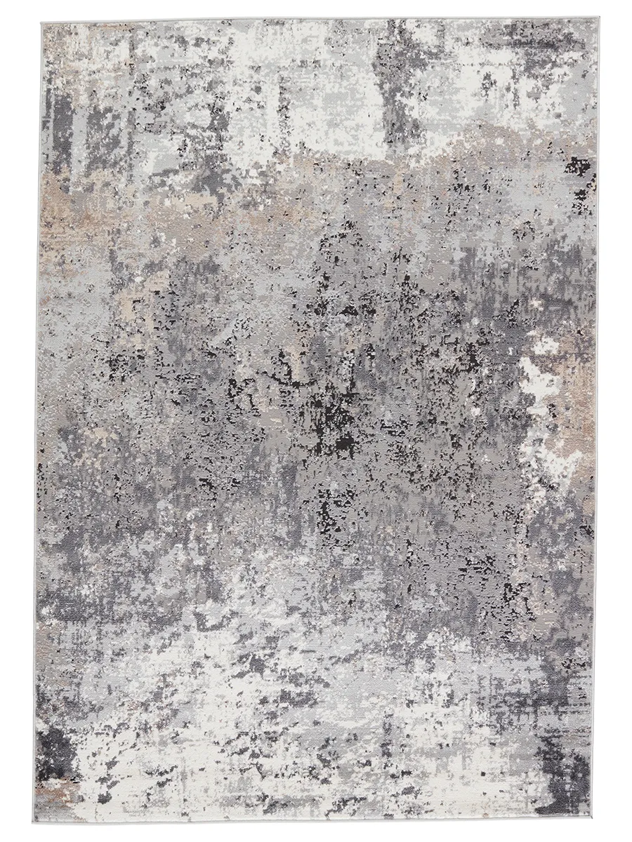 Grotto Perrin Gray 3' x 12' Runner Rug