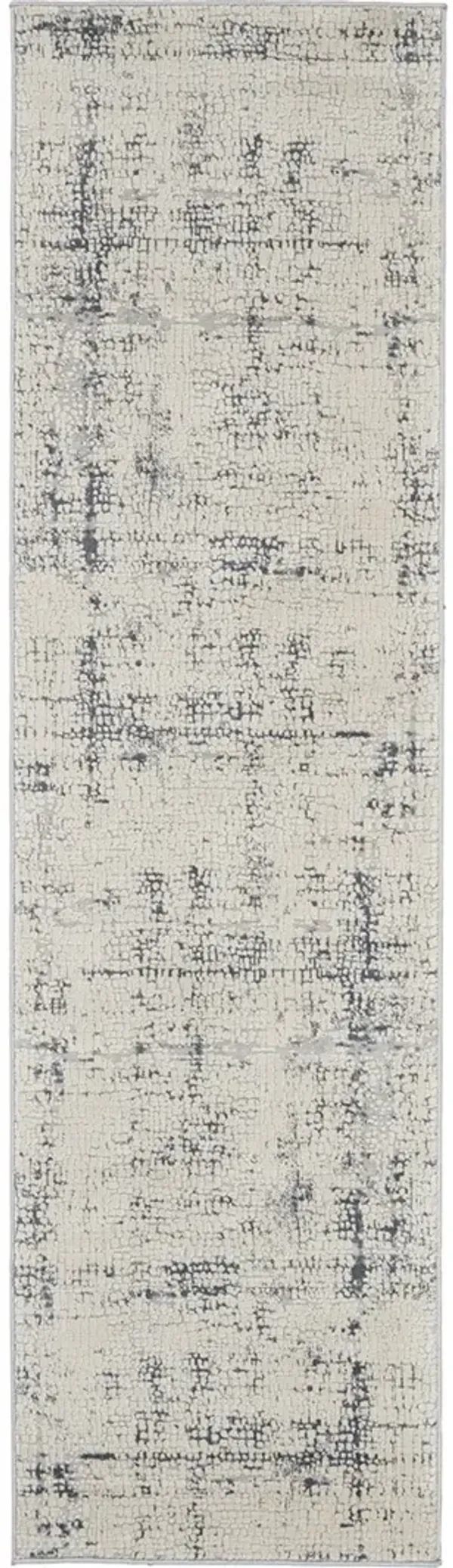 Rustic Textures RUS06 Ivory/Blue 2'2" x 7'6" Rug