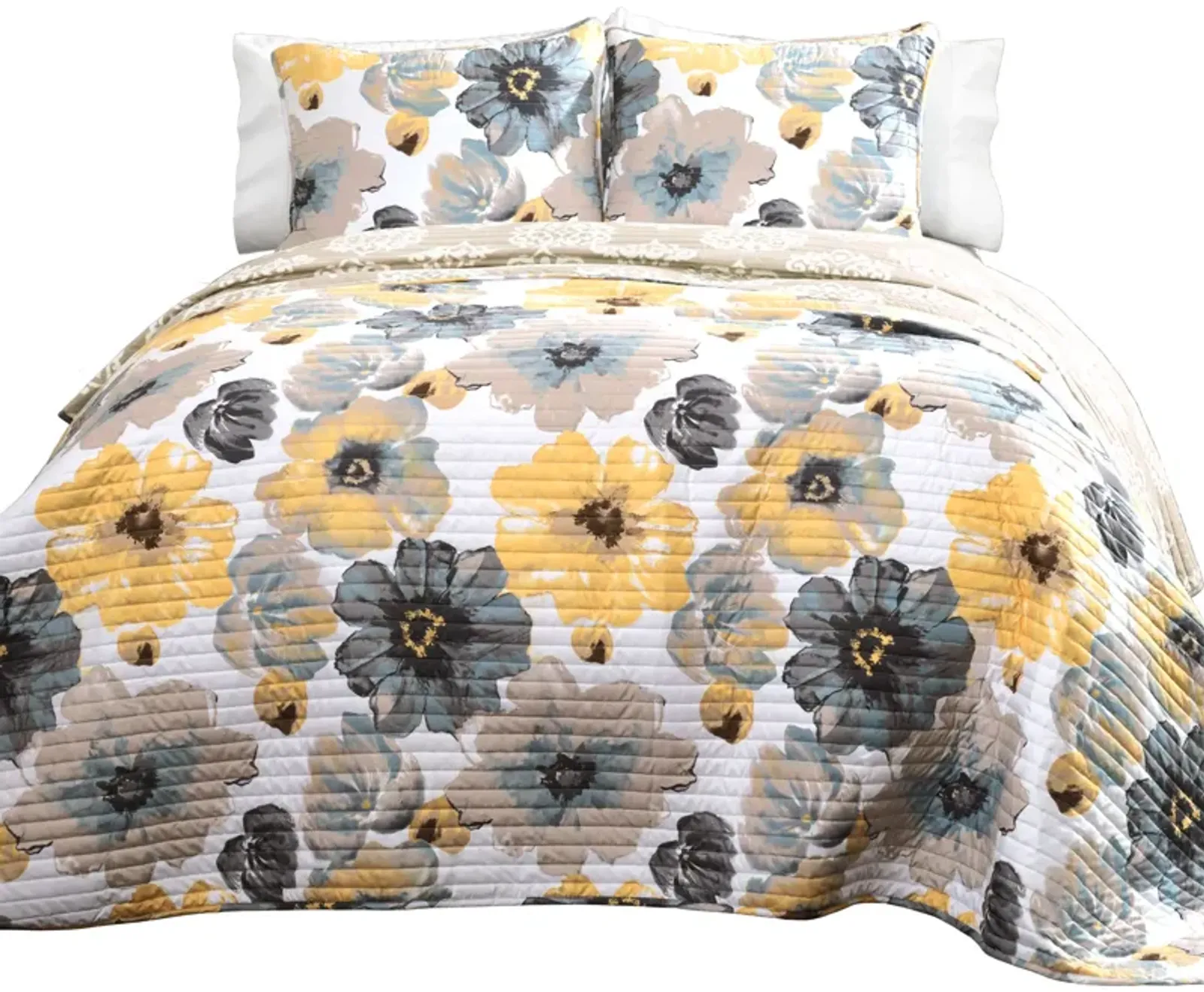 Leah Reversible Quilt 3Pc Set