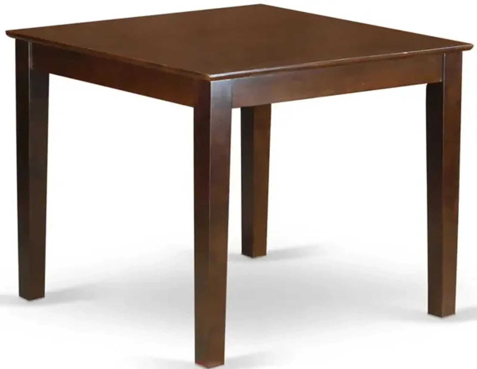 East West Furniture Oxford  Square  Dining  Table  -  Mahogany  Finish