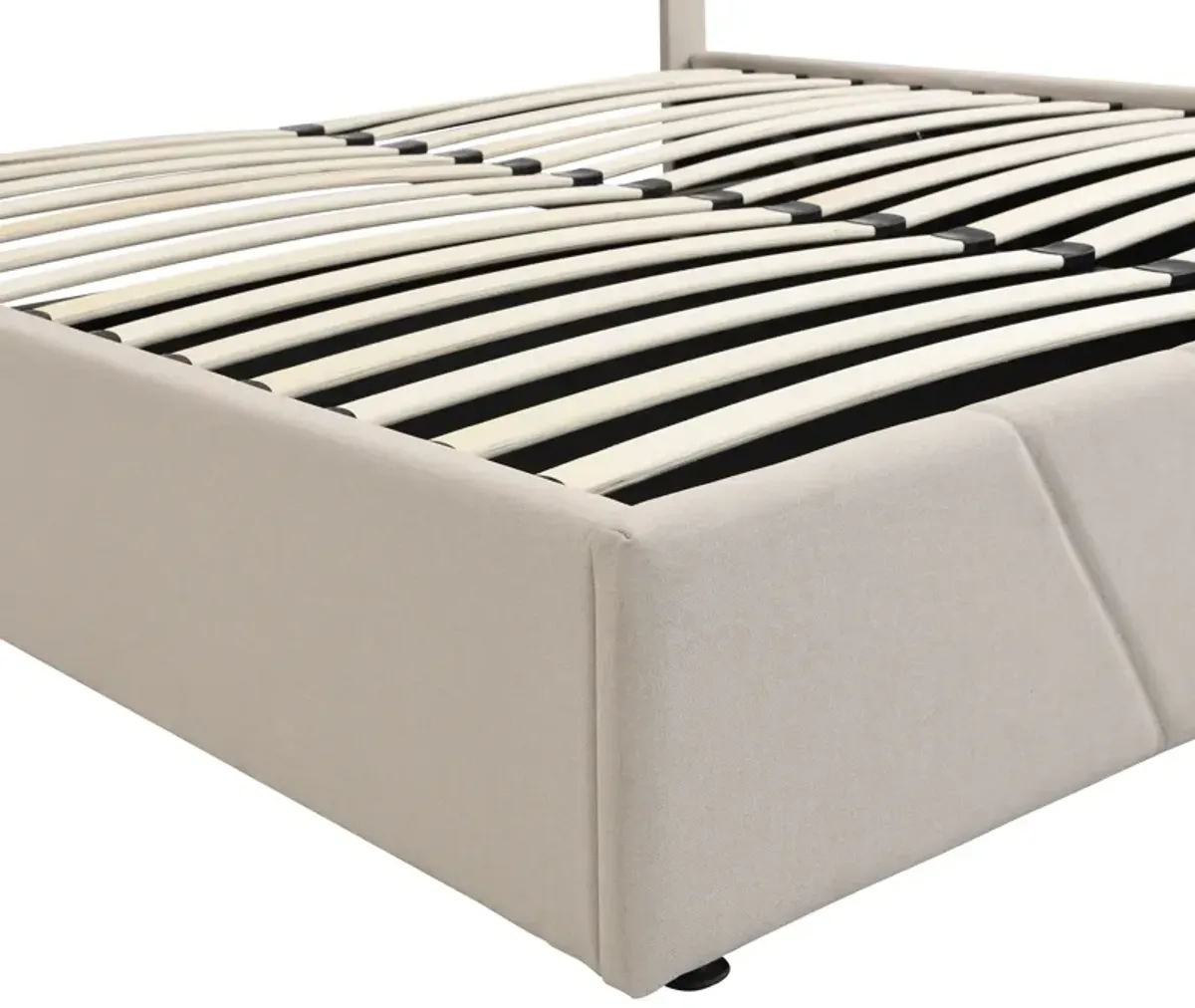 Merax Upholstered Platform Bed with Storage