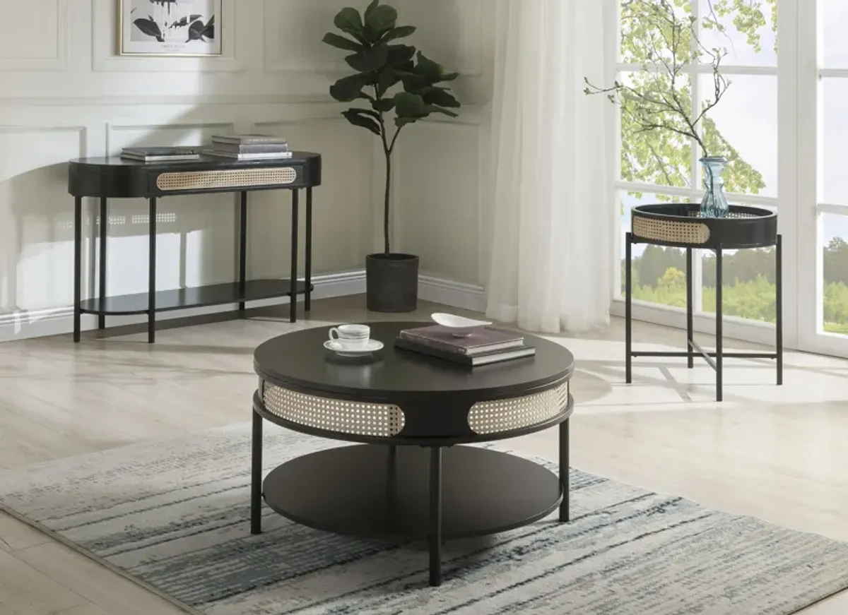 ACME Colson End Table, Black Finish