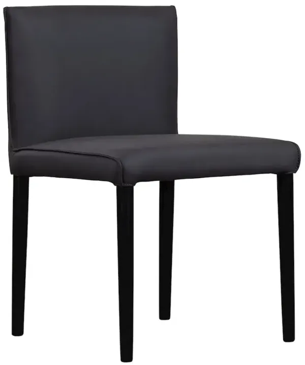 Porter Designs Rigel Full-Grain Leather Dining Chair, Gray (Set of 2)