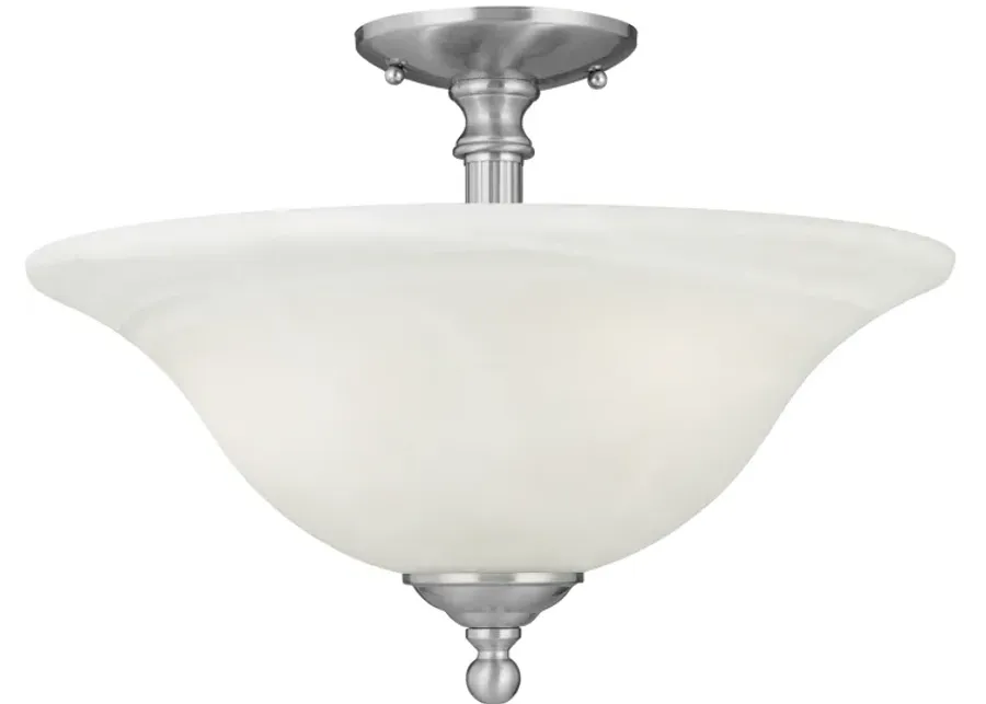 Riva 16'' Wide 3-Light Semi Flush Mount