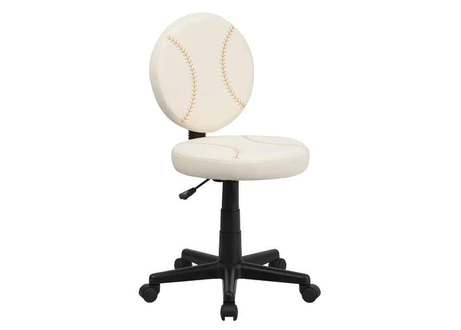 Flash Furniture Jonathan Baseball Swivel Task Office Chair