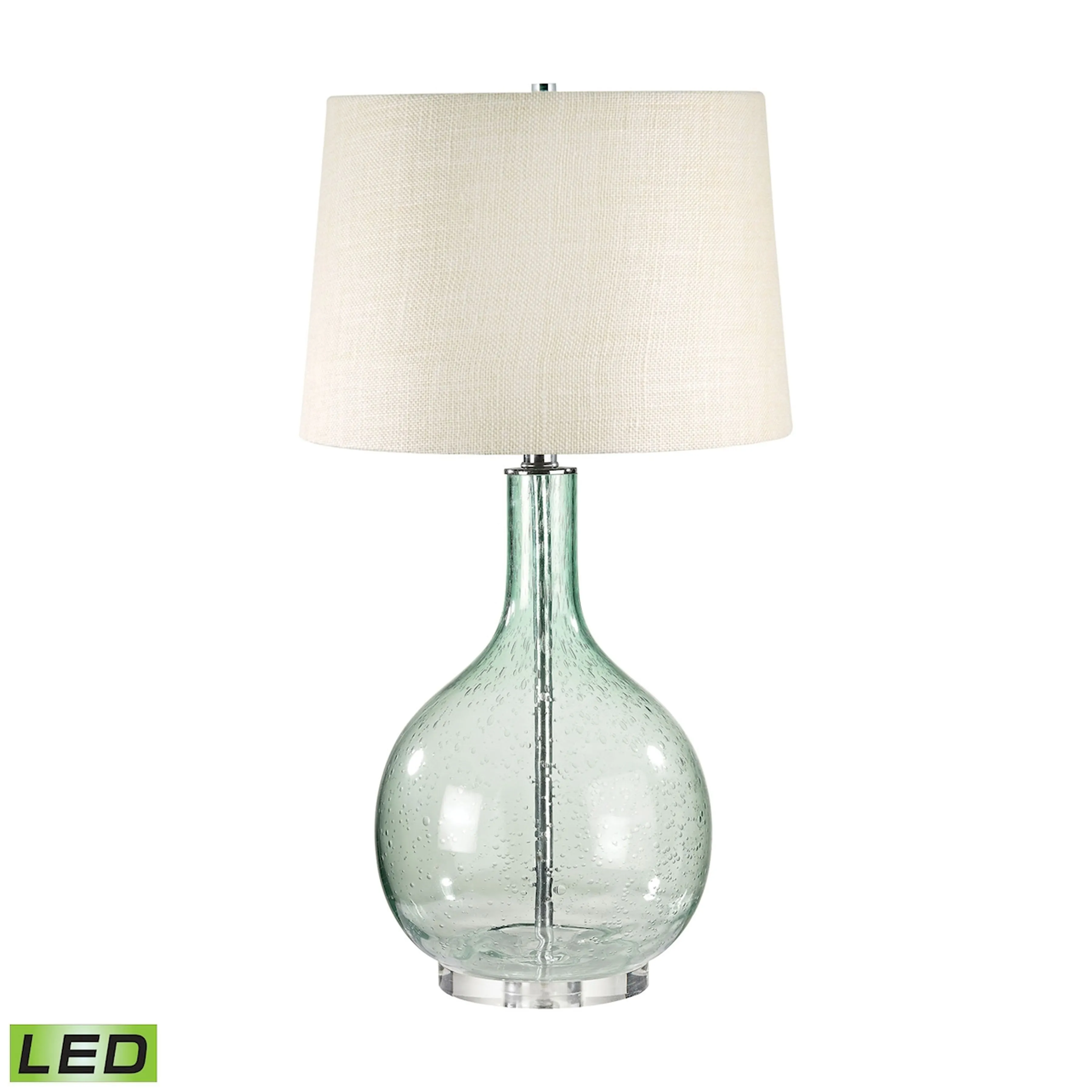 Glass 28" High 1-Light Table Lamp