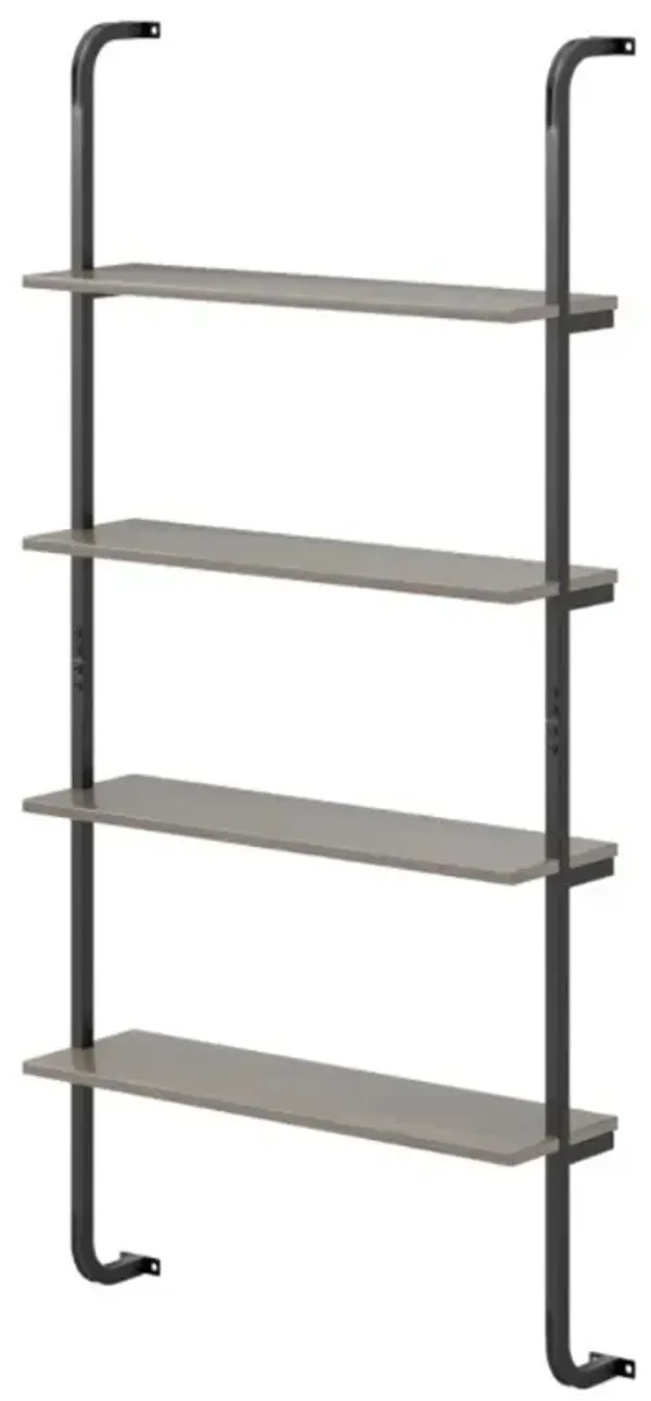 4-Tier Industrial Pipe Shelving with Metal Frame for Living Room Kitchen