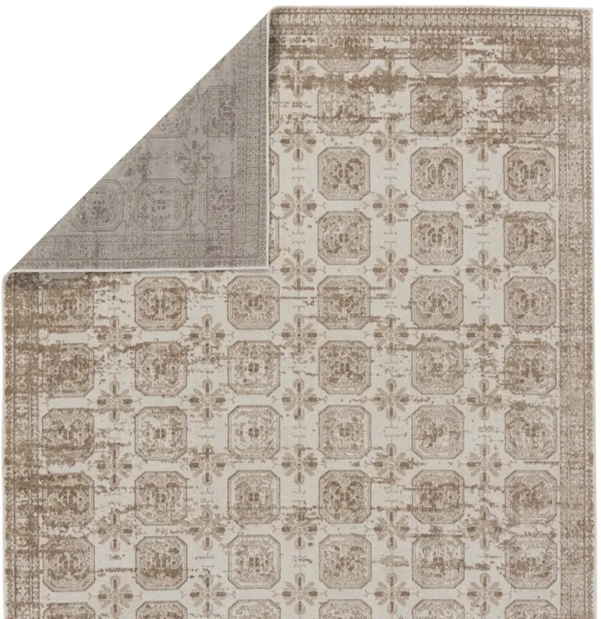 Nadine Milea Tan/Taupe 2'8" x 10' Runner Rug