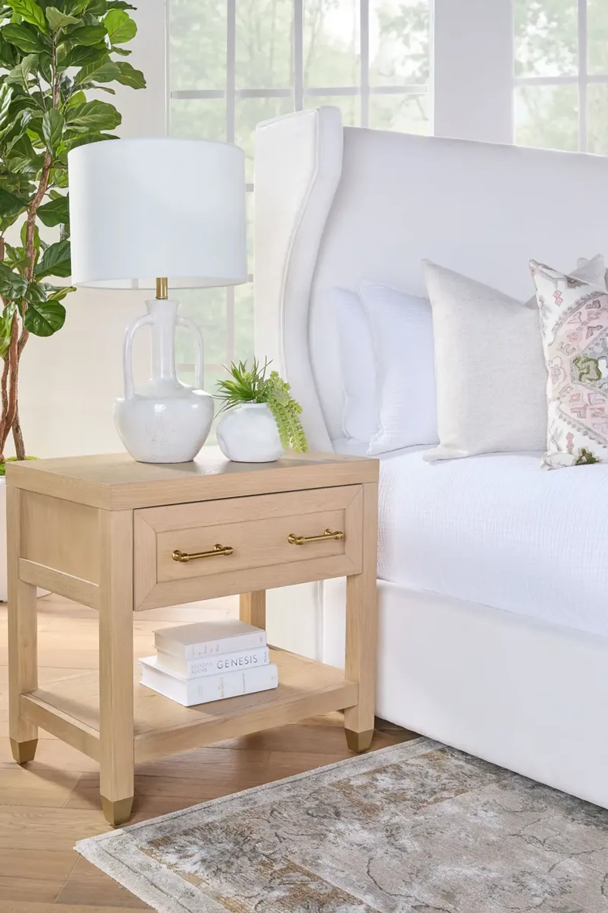 Stella 1-Drawer Nightstand