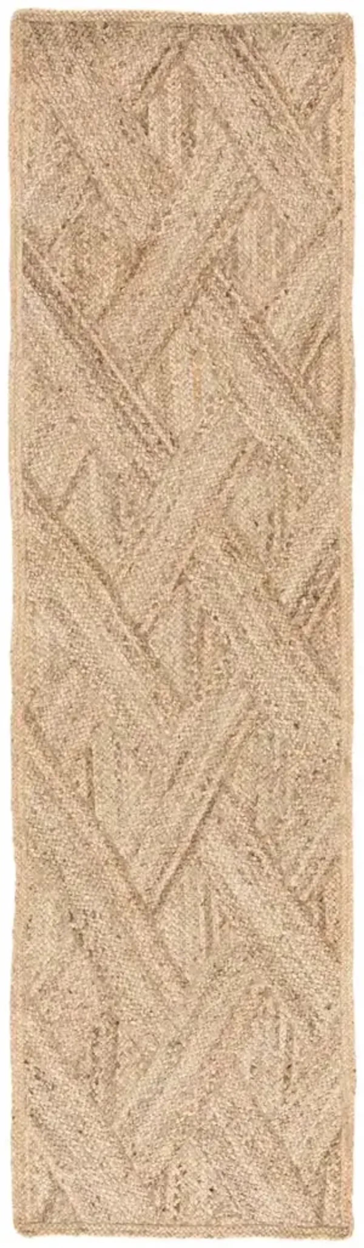 Naturals Tobago Vero Natural 3' x 12' Runner Rug