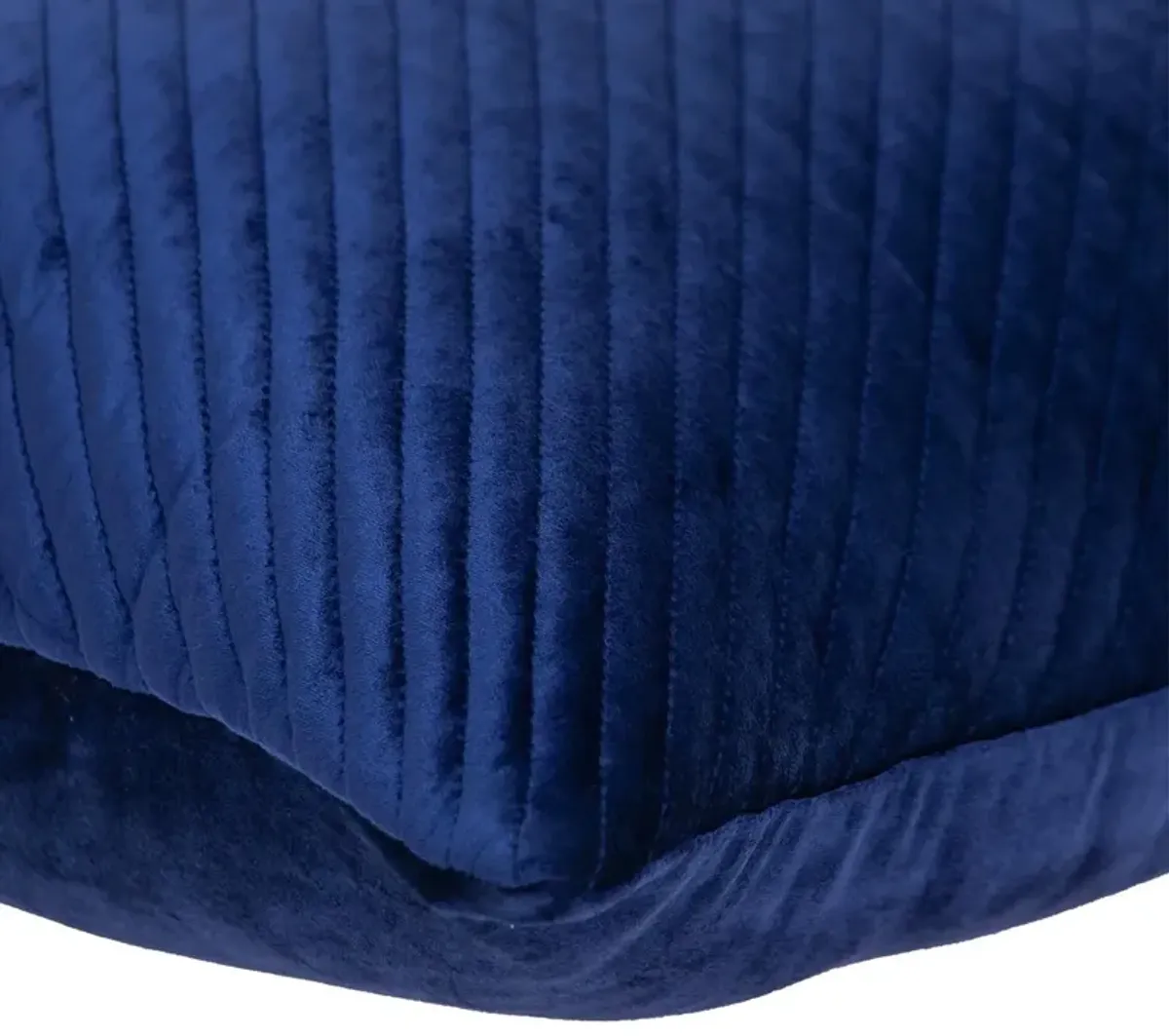 Hivvago Navy Blue Lumbar Tufted Throw Pillow