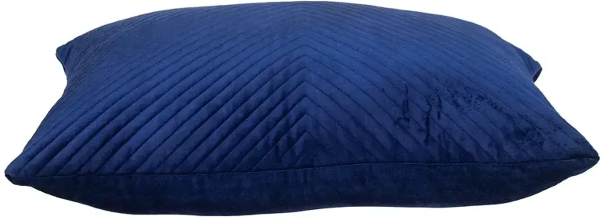 Hivvago Navy Blue Lumbar Tufted Throw Pillow