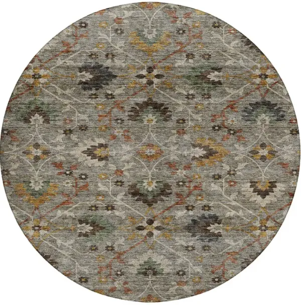 Silk Road SR4 Pewter 8' Round Rug