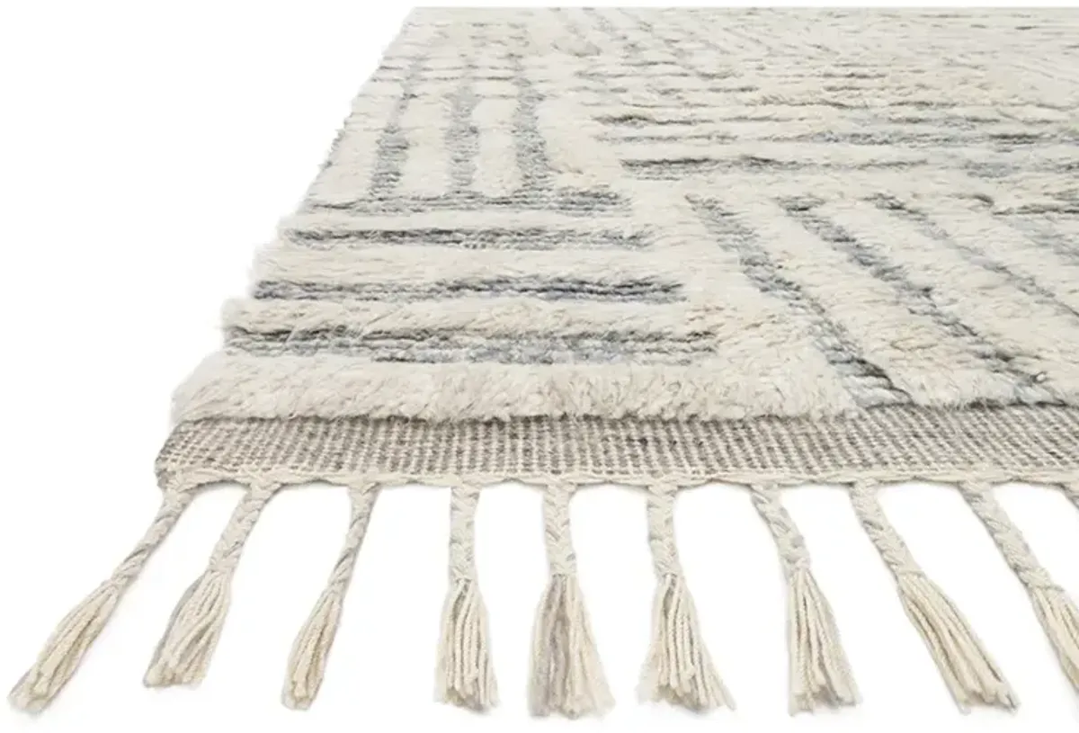 Khalid KF01 Ivory/Sky 7'9" x 9'9" Rug