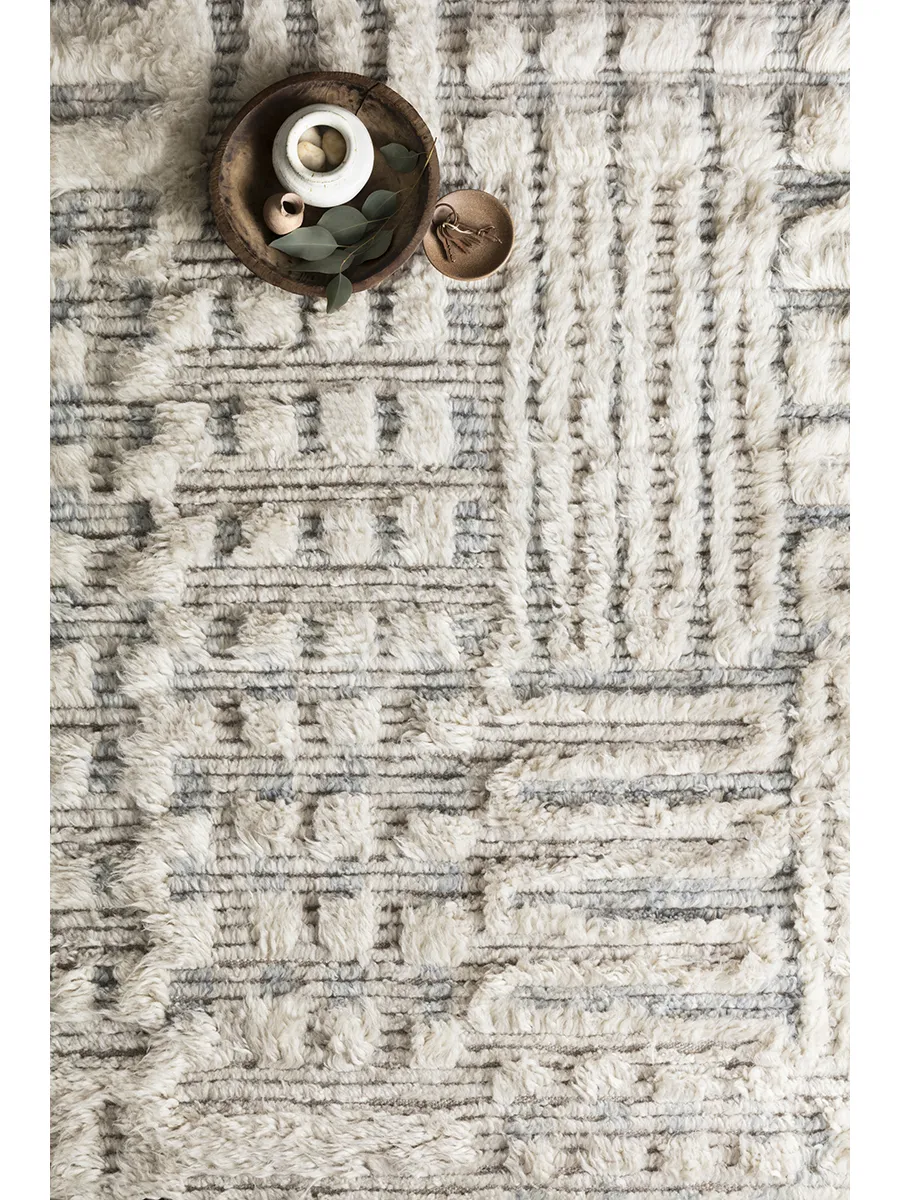 Khalid KF01 Ivory/Sky 7'9" x 9'9" Rug