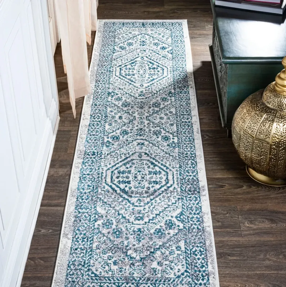 Boho Cottage Medallion Area Rug
