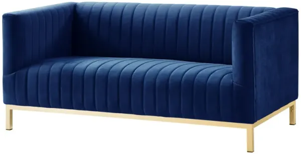 Inspired Home Jay Velvet Loveseat