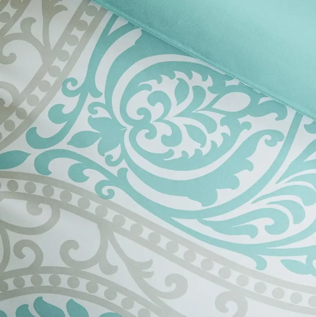 Belen Kox Senna Aqua Damask 5-Piece Comforter Set, Belen Kox