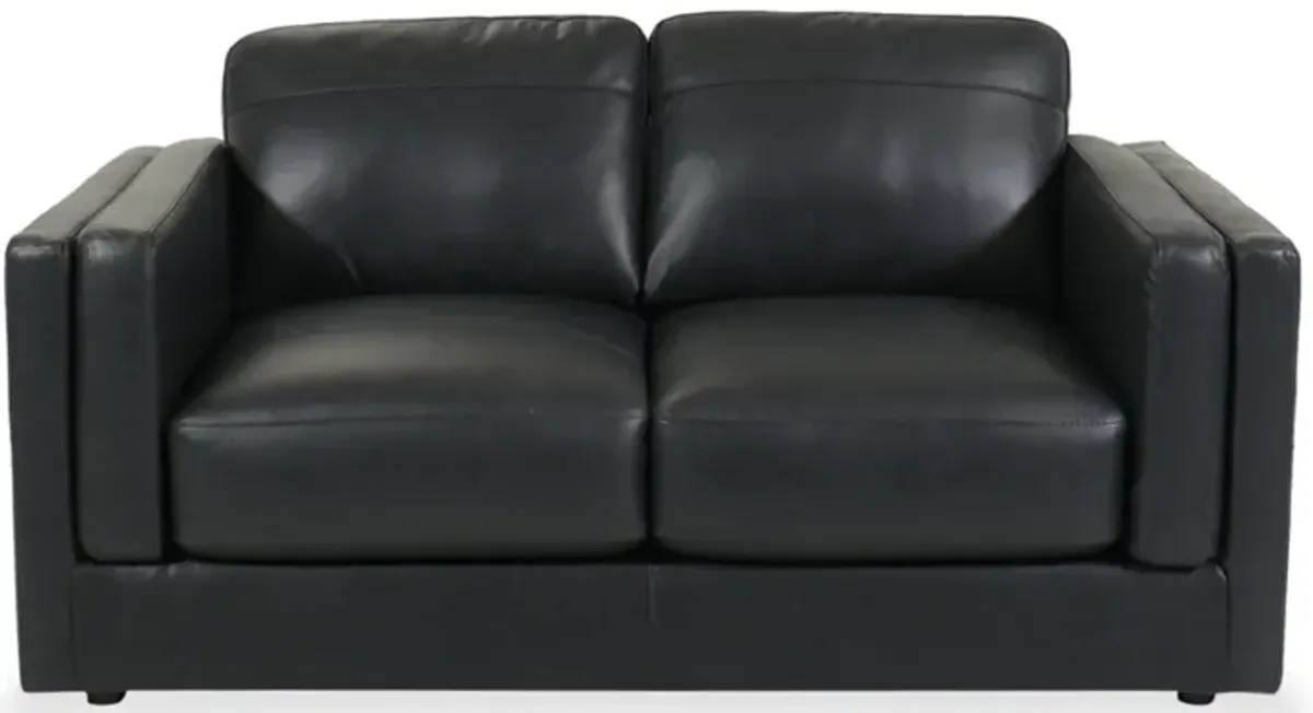 Amiata Leather Loveseat