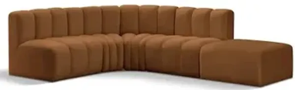 Meridian Furniture Arc Saddle Velvet Modular Sofa