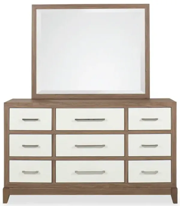 Calverson 9-Drawer Dresser with Mirror