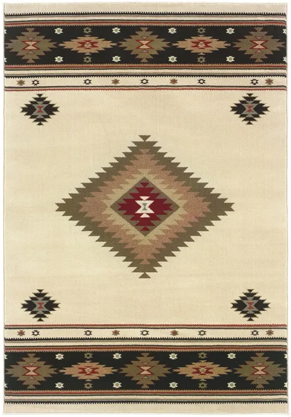 Hudson 3'10" x 5'5" Beige Rug