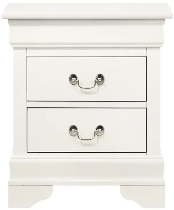 Louis Philippe 2-Drawer Nightstand (24 in. H X 21 in. W X 16 in. D)