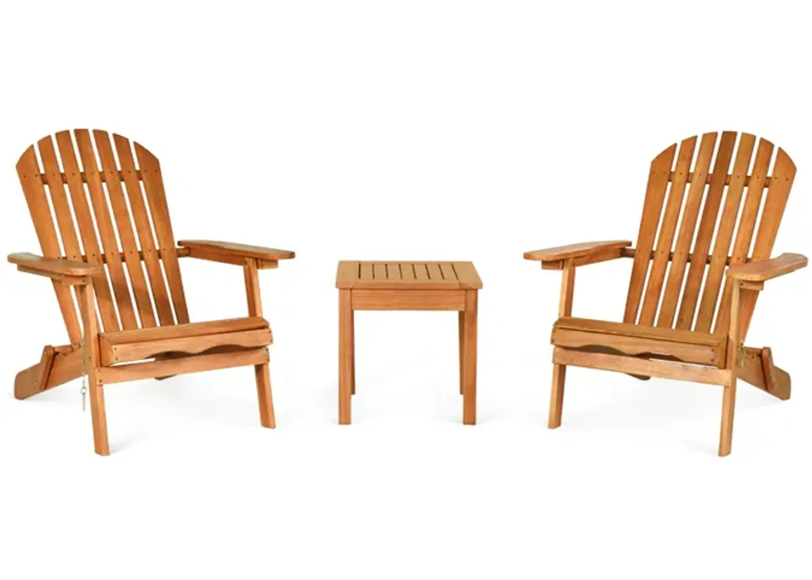 3 Pieces Adirondack Conversation Sets with Widened Armrest