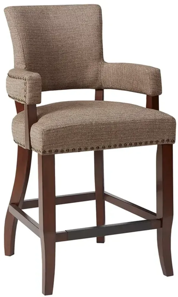 Gracie Mills Manuela 26'' Counter Stool with Nail Head Accents