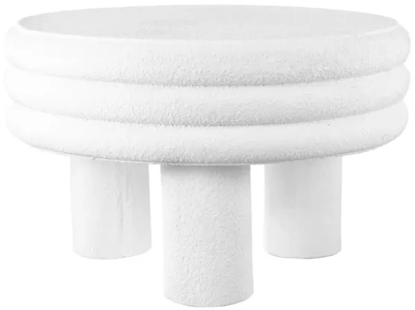 Rashida Contemporary Minimalist Curvy Low Indoor/Outdoor Accent Table