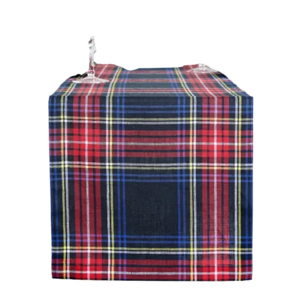 Solino Home 100% Pure Linen Table Runner - Stewart Plaid