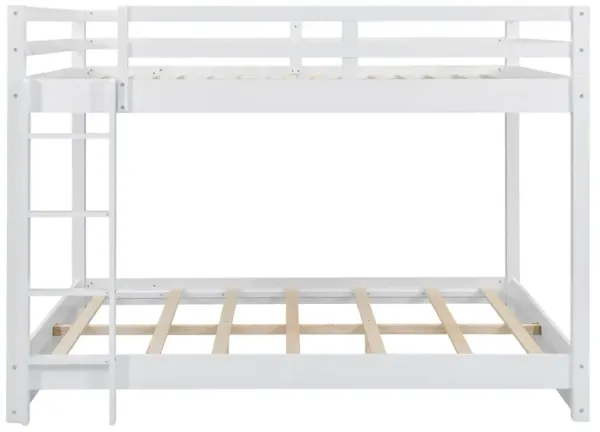 Merax Wood Queen Size Bunk Bed with Ladder