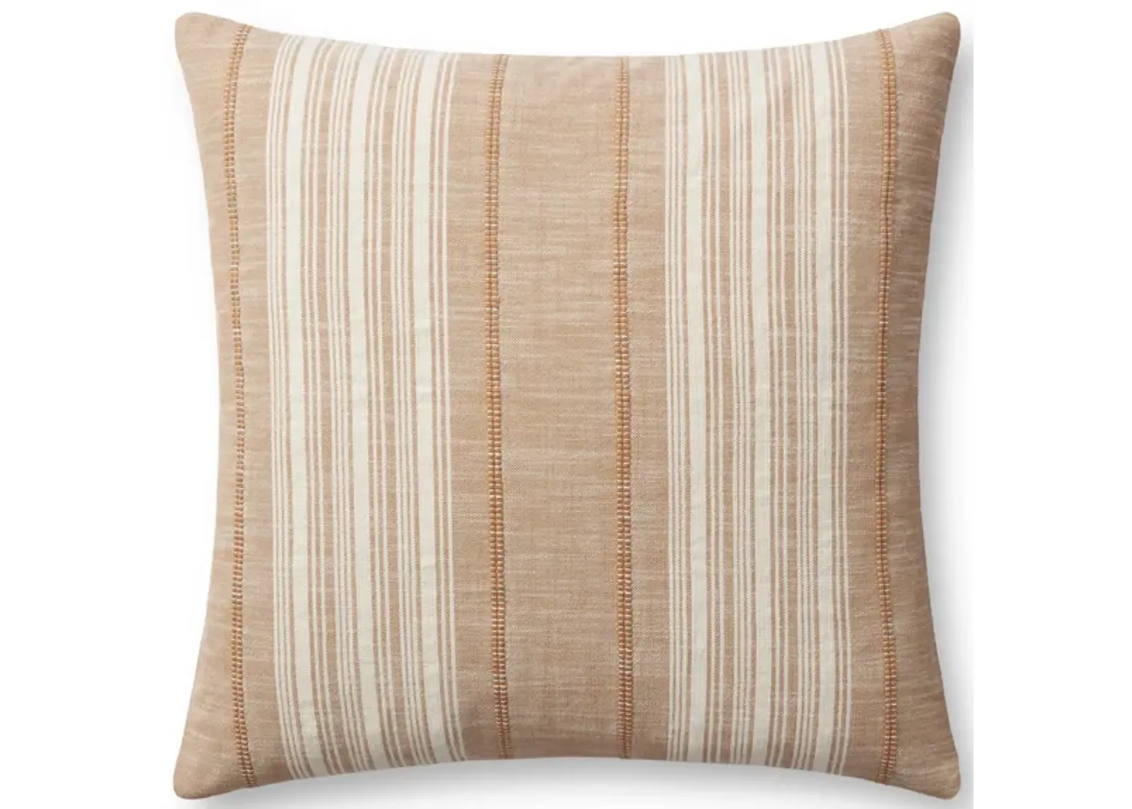 Casey PMH0055 Rust 22''x22'' Down Pillow by Magnolia Home by Joanna Gaines x Loloi