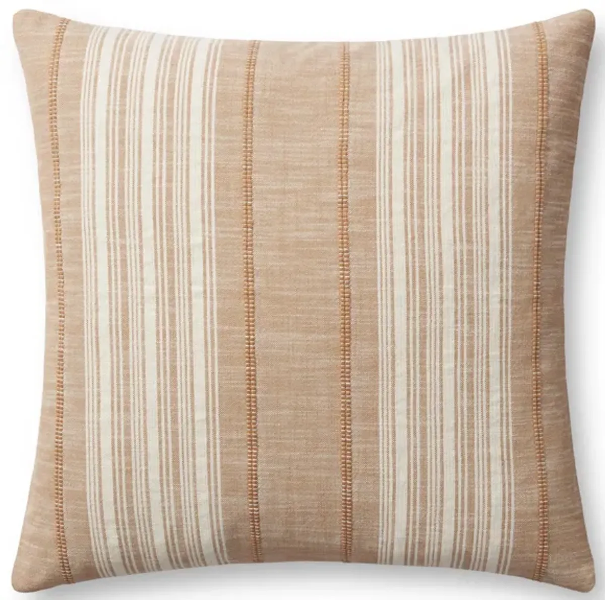 Casey PMH0055 Rust 22''x22'' Down Pillow by Magnolia Home by Joanna Gaines x Loloi