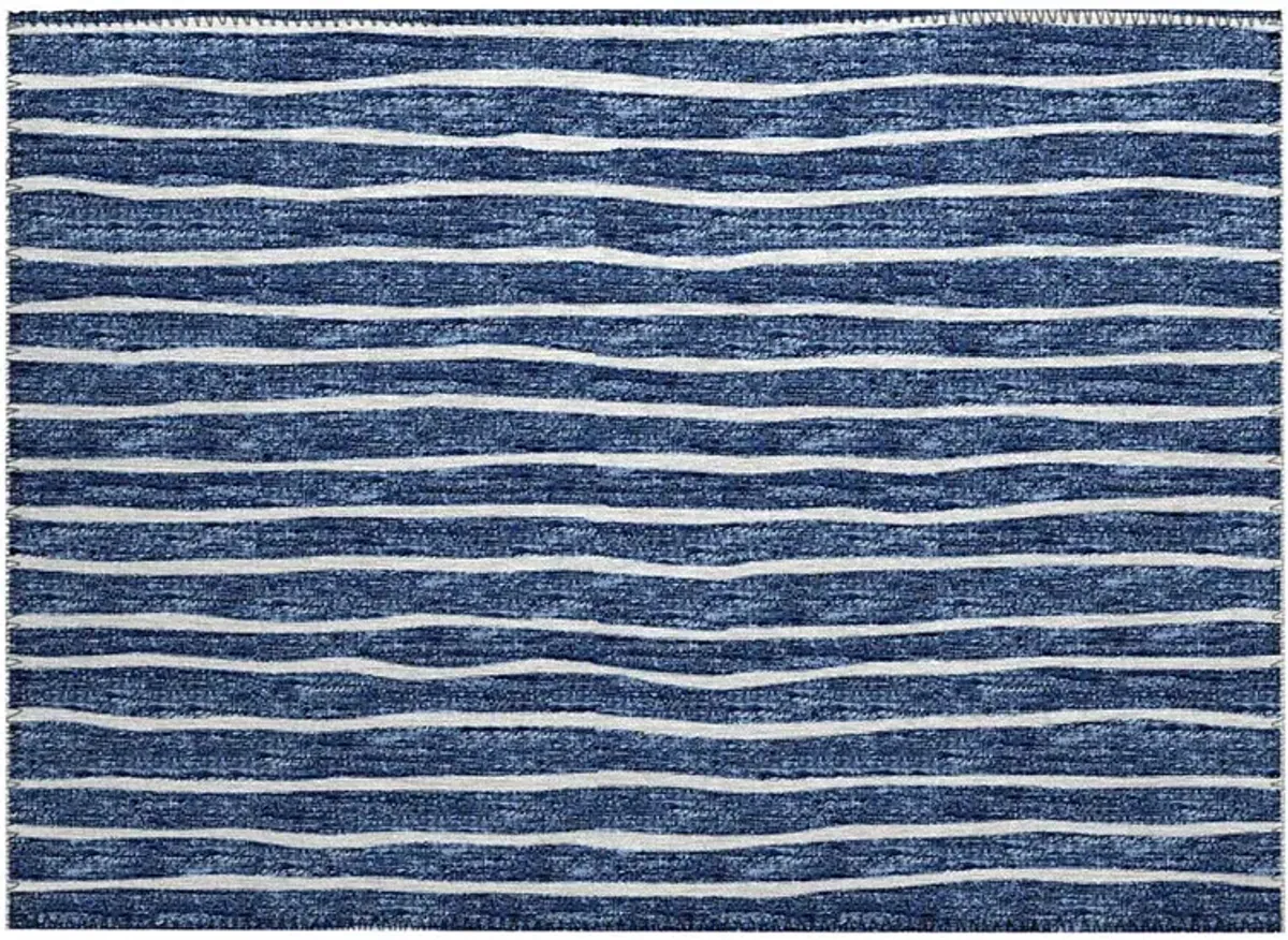 Laidley LA1 Navy 20" x 30" Rug