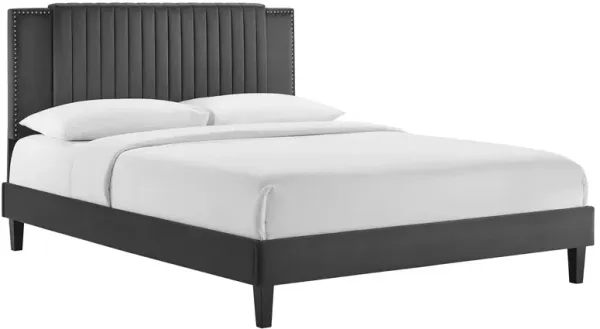 Modway - Zahra Channel Tufted Performance Velvet Full Platform Bed