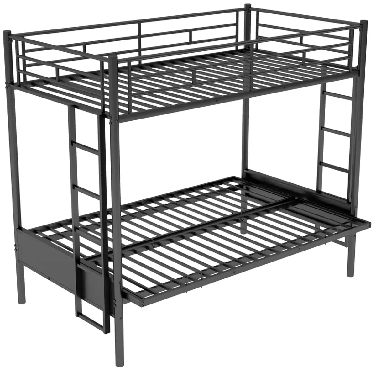 Merax Metal Black Bunk Bed