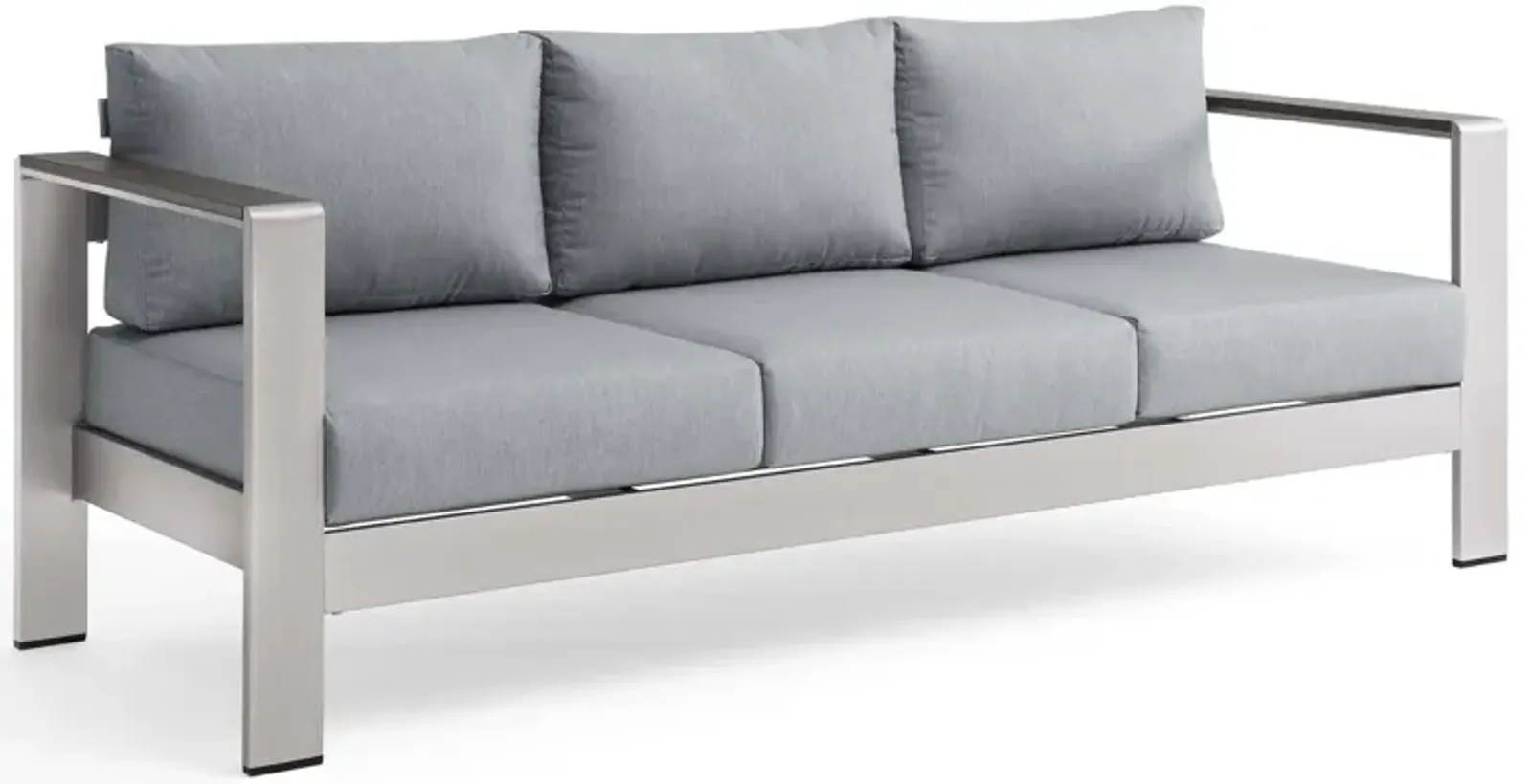 Modway - Shore Outdoor Patio Aluminum Sofa