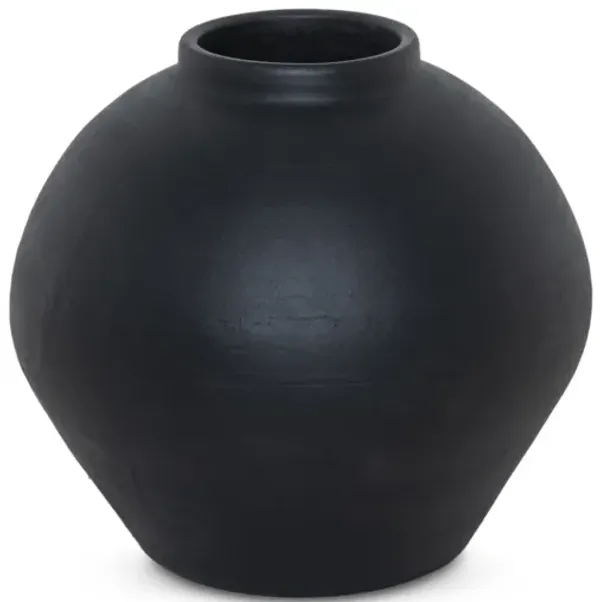 Bosa Aged Black Terracotta Vessel