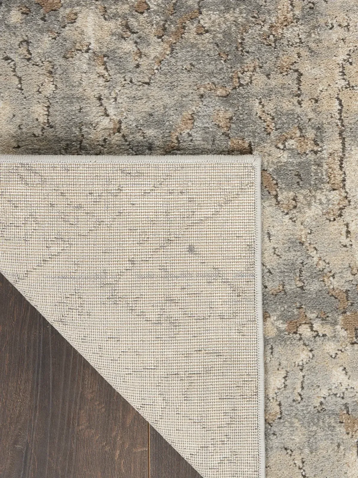 Quarry QUA03 Beige/Gray 3'9" x 5'9" Rug