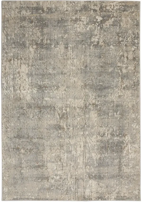 Quarry QUA03 Beige/Gray 3'9" x 5'9" Rug