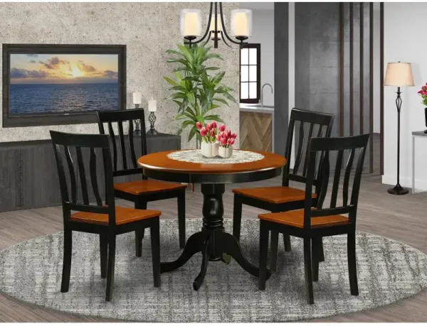 Dining set - 5 Pcs with 4 Wood Chairs