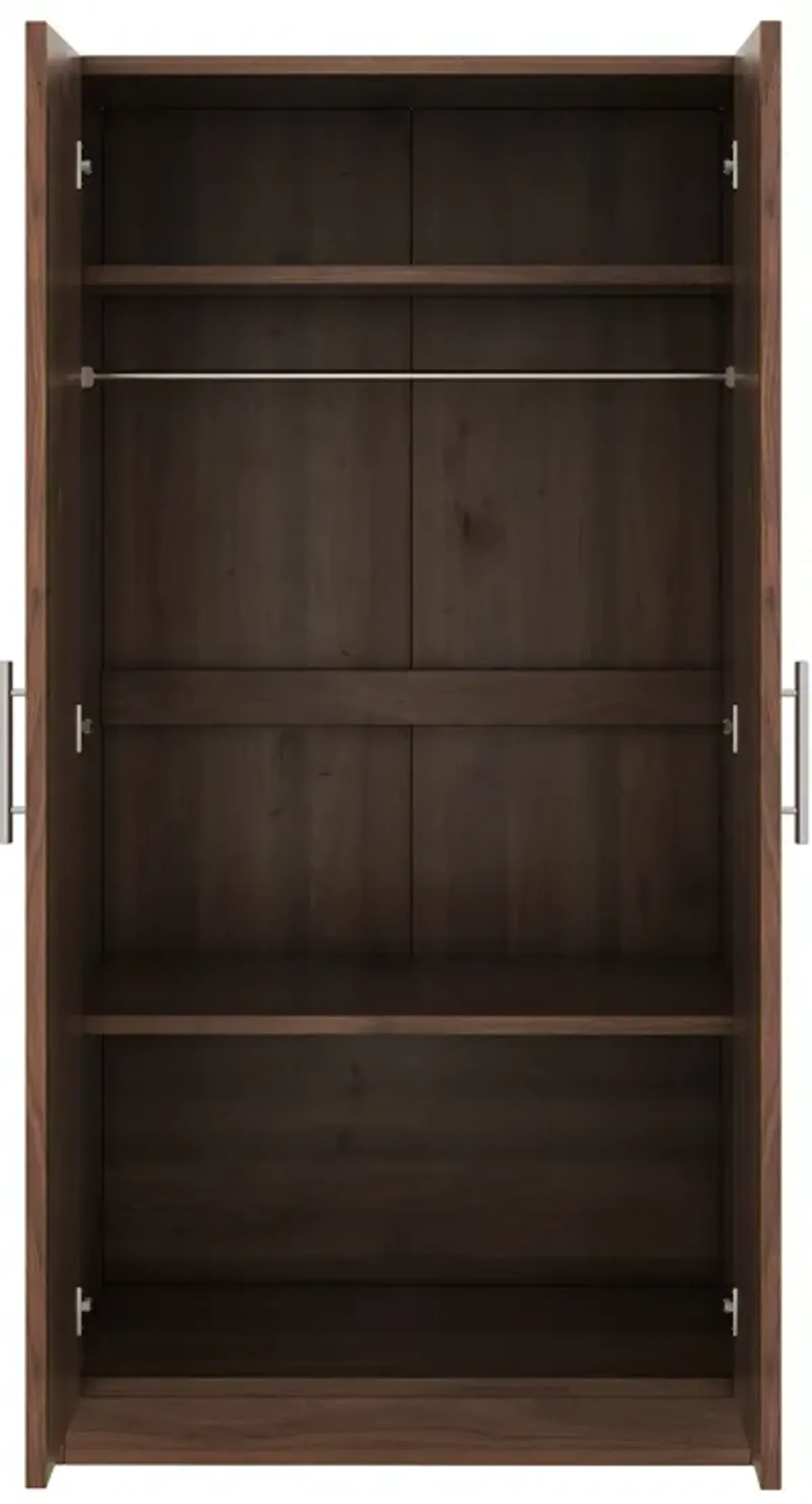 Merax 2-Door Wooden Wardrobe Armoire with 3 Storage Shelves