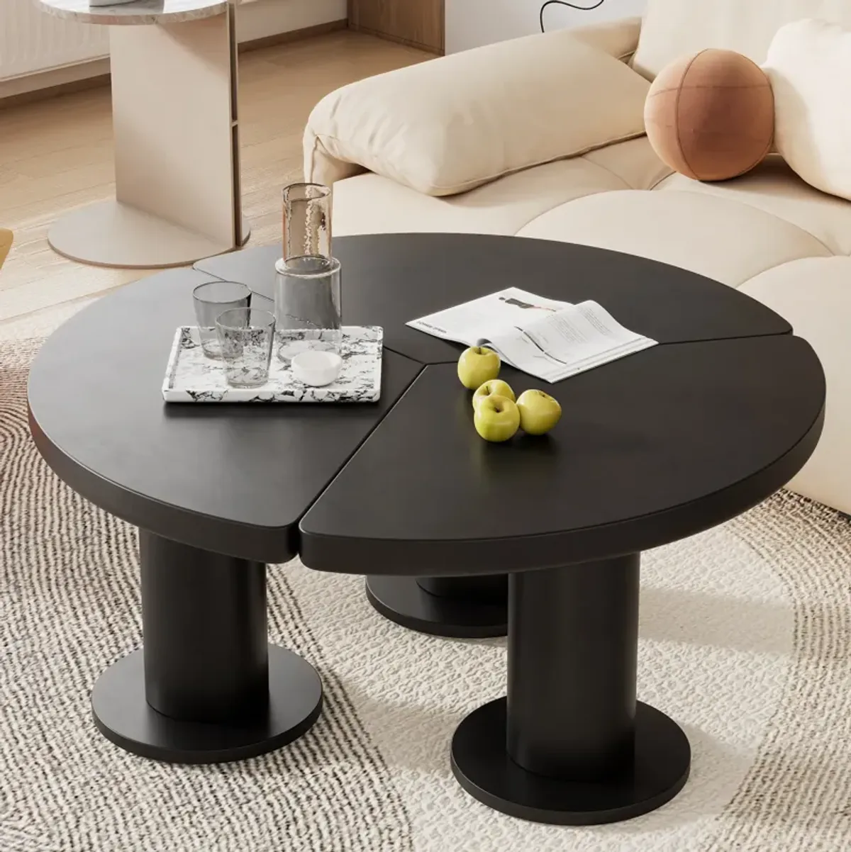 Merax Minimalist Painting Coffee Table