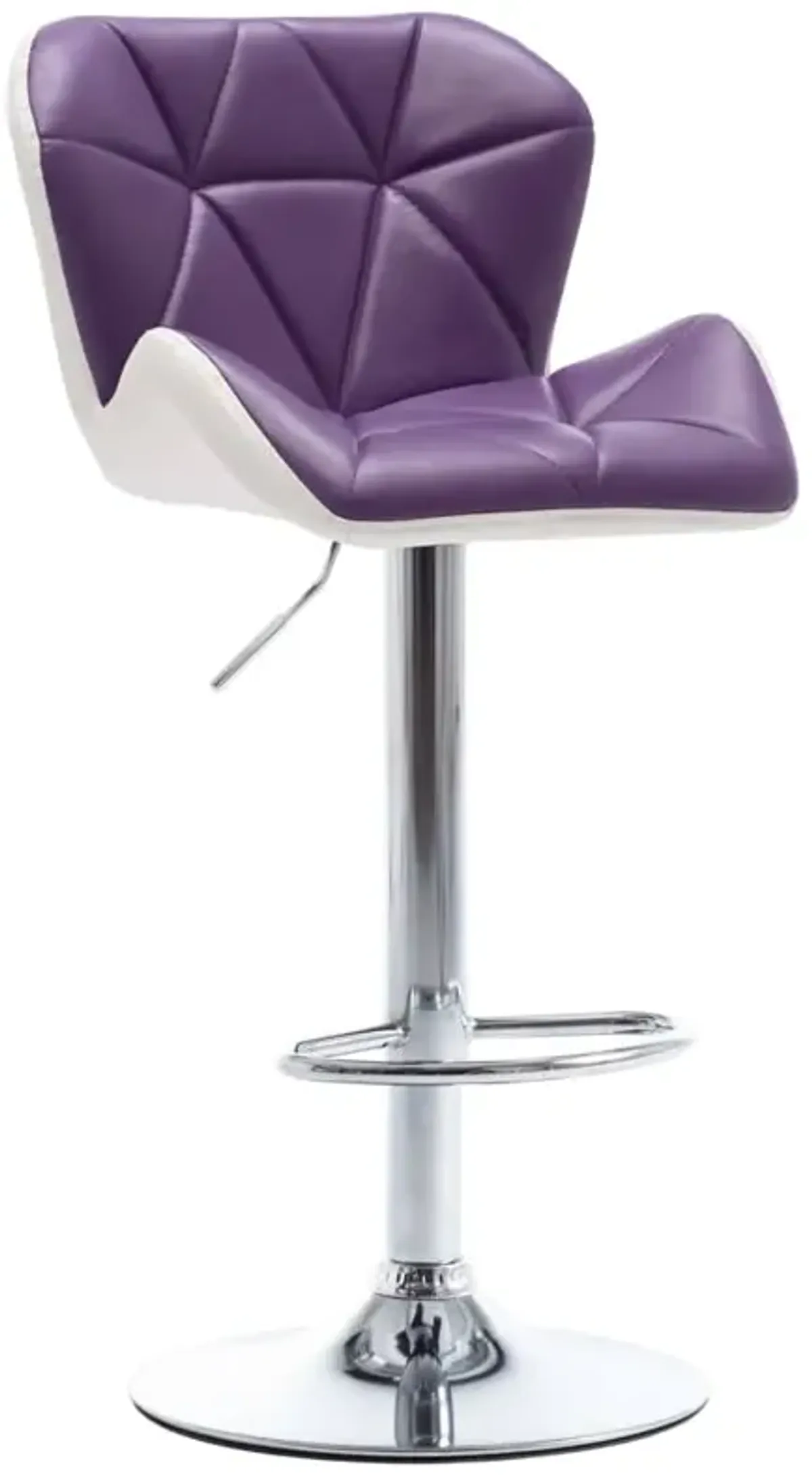 vidaXL Bar Stool Purple Faux Leather