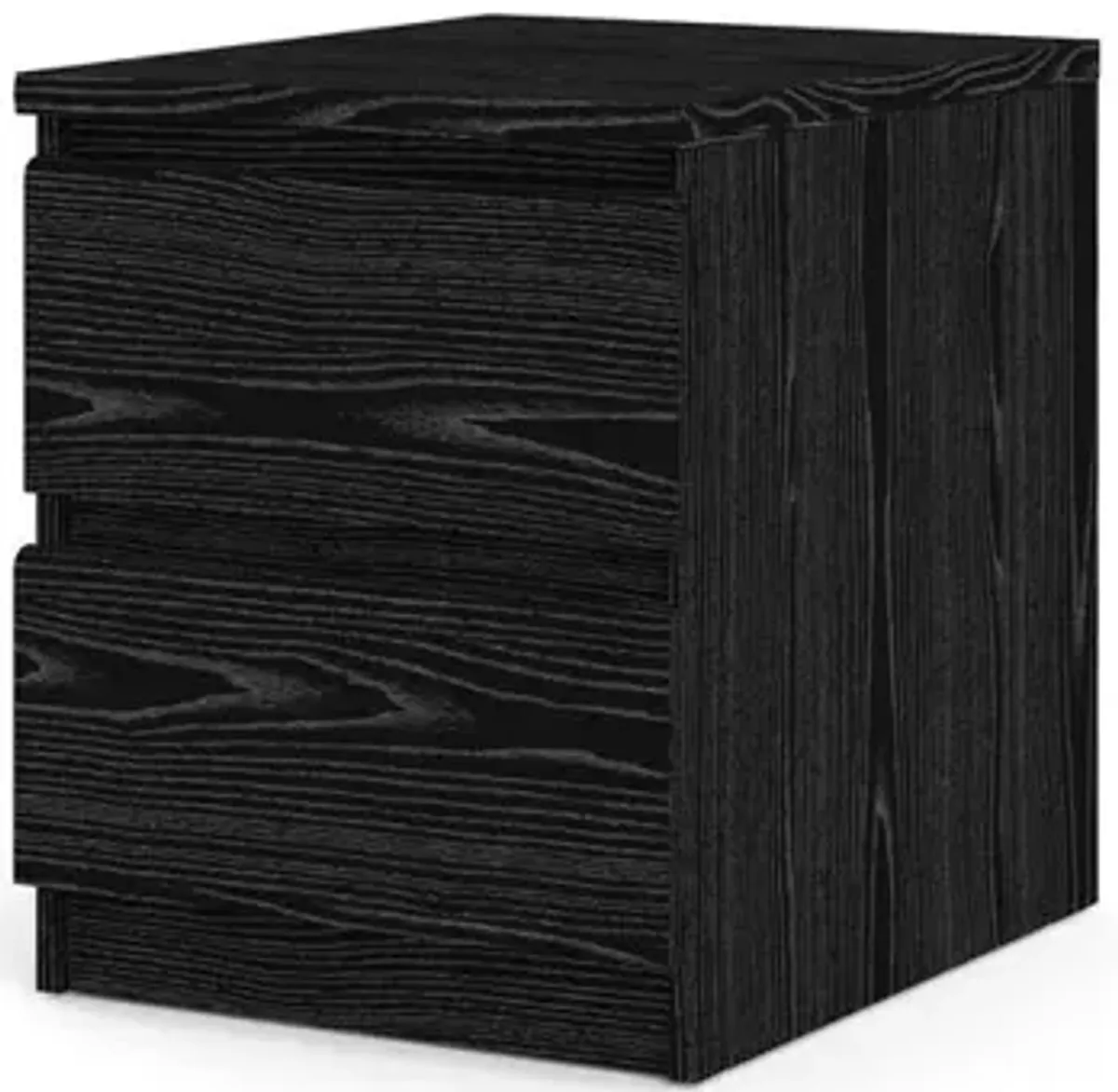 Tvilum Scottsdale 2 Drawer Nightstand - Black Wood Grain